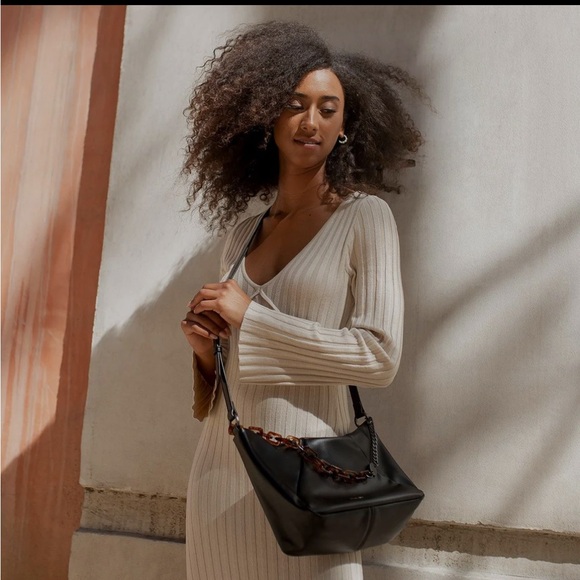 PIXIE MOOD Zurie Shoulder Bag / Black / Vegan / BNWT - Picture 7 of 7